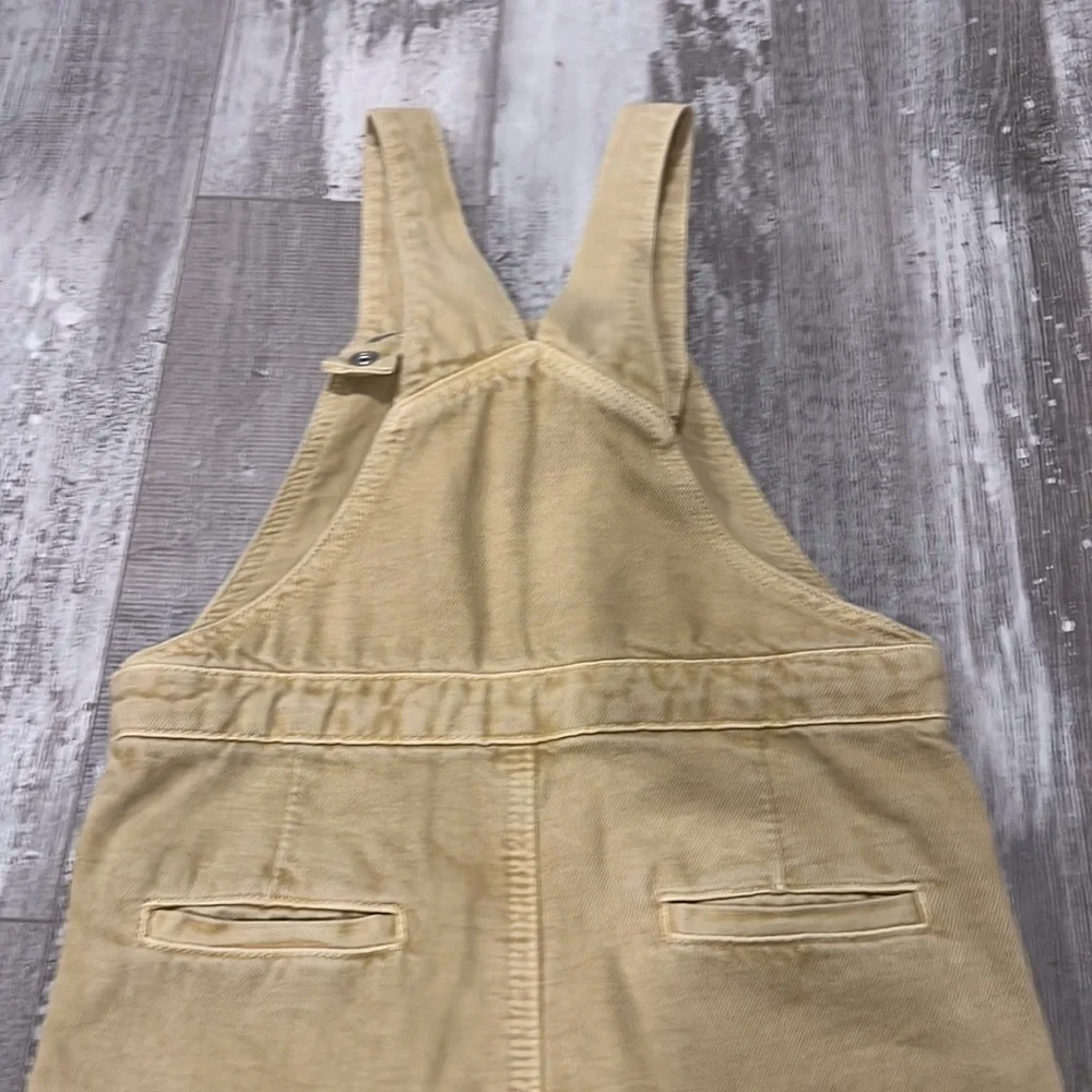 Zara Unisex Sand Denim Overalls Size 4-5